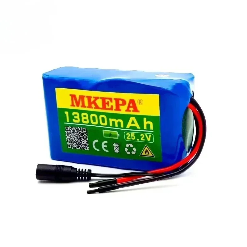 MKEPA 6S2P 18650 Battery Lithium 25.2v 13800mAh Electric Bicycle Moped /Electric/Li ion Battery Pack，Customizable connector plug