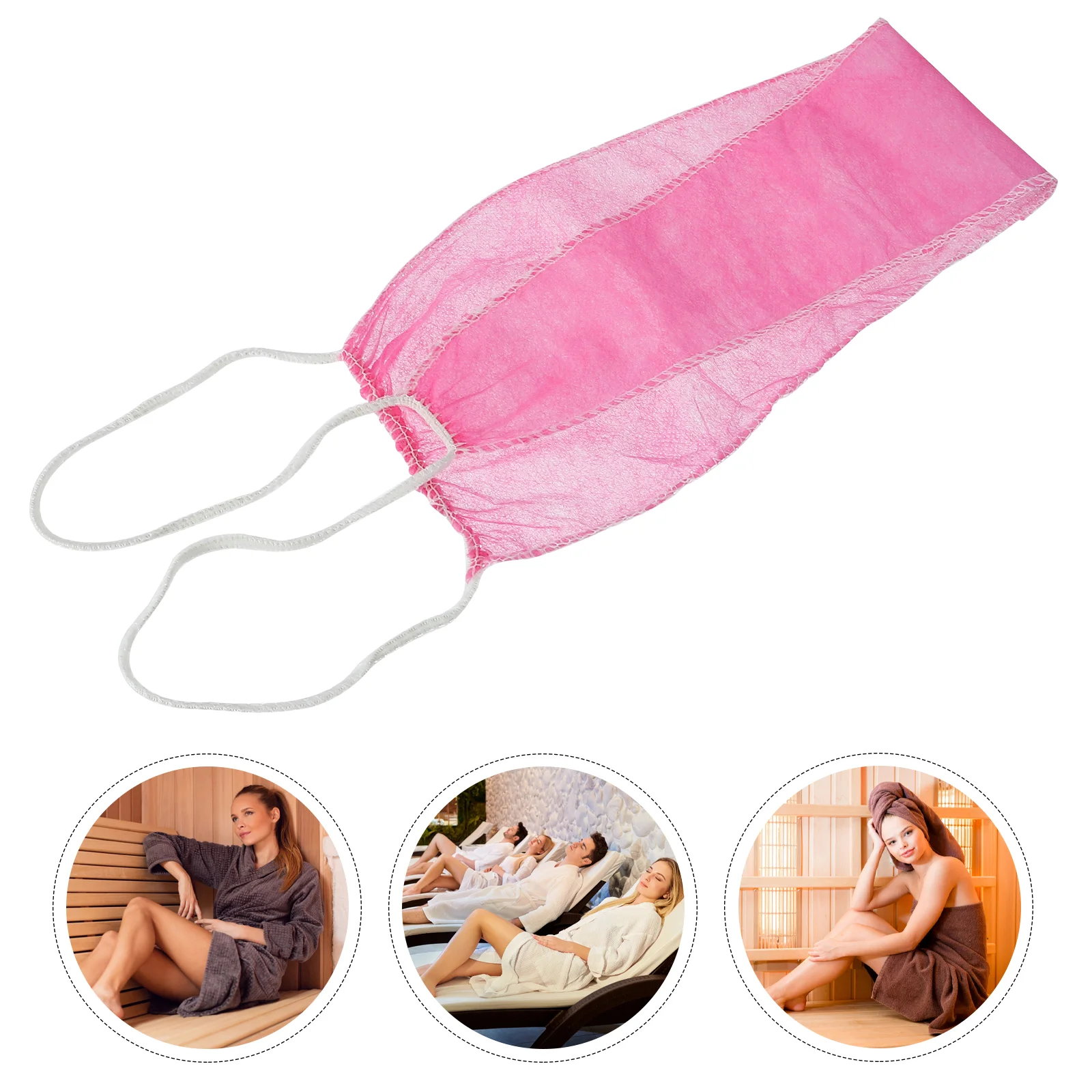 

100 Pcs Disposable Thong Non-Woven Underpants Panty T-back Bikini Panties