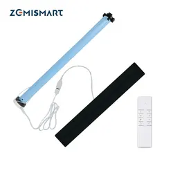 Zemismart Tuya Zigbee elektrischer Rollos, Motor, Solarpanel, wiederaufladbar, für 37 38 mm Röhre, Alexa Google Home Control