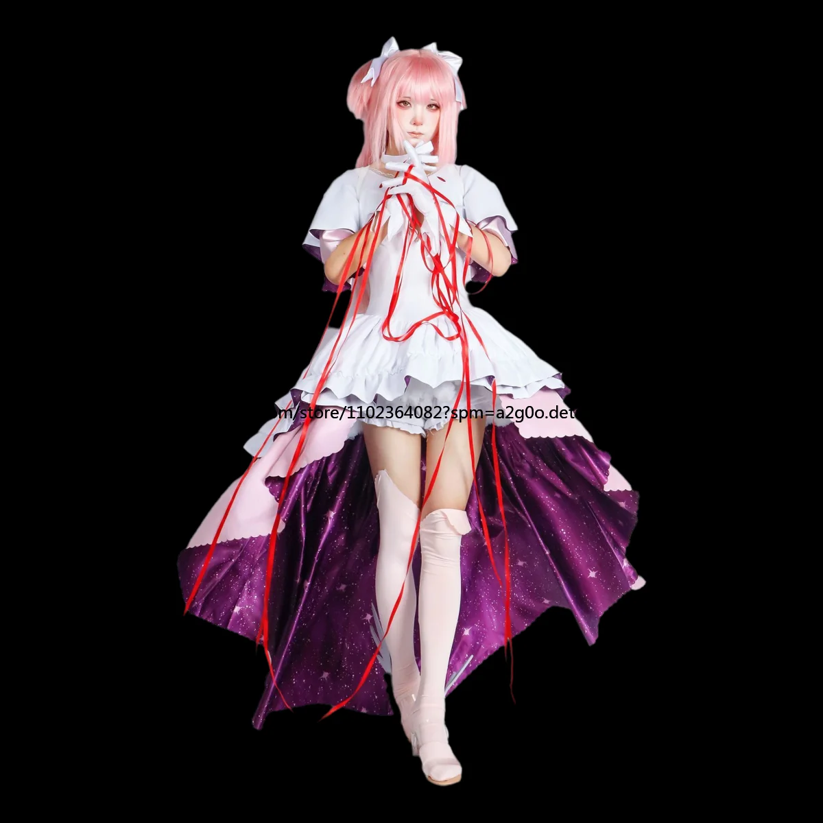 Kaname Madoka Ultimate Goddess Cosplay Costume Puella Magi Madoka Magica Anime Dress Outfit for Halloween Party