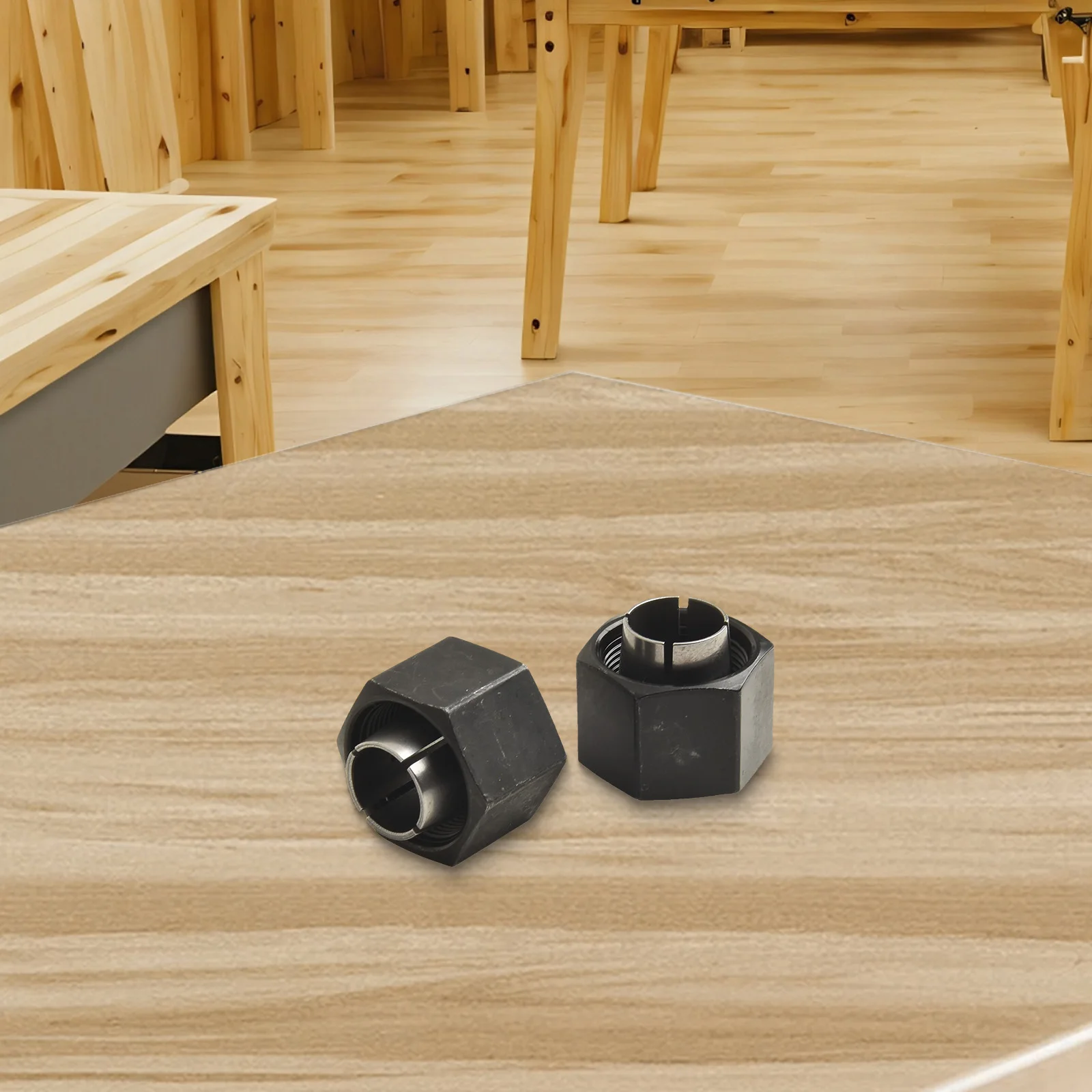 

Upgrade Your Router Experience Two Piece Chuck Assembly Designed to Work Seamlessly with DEWALT's Popular BW Series