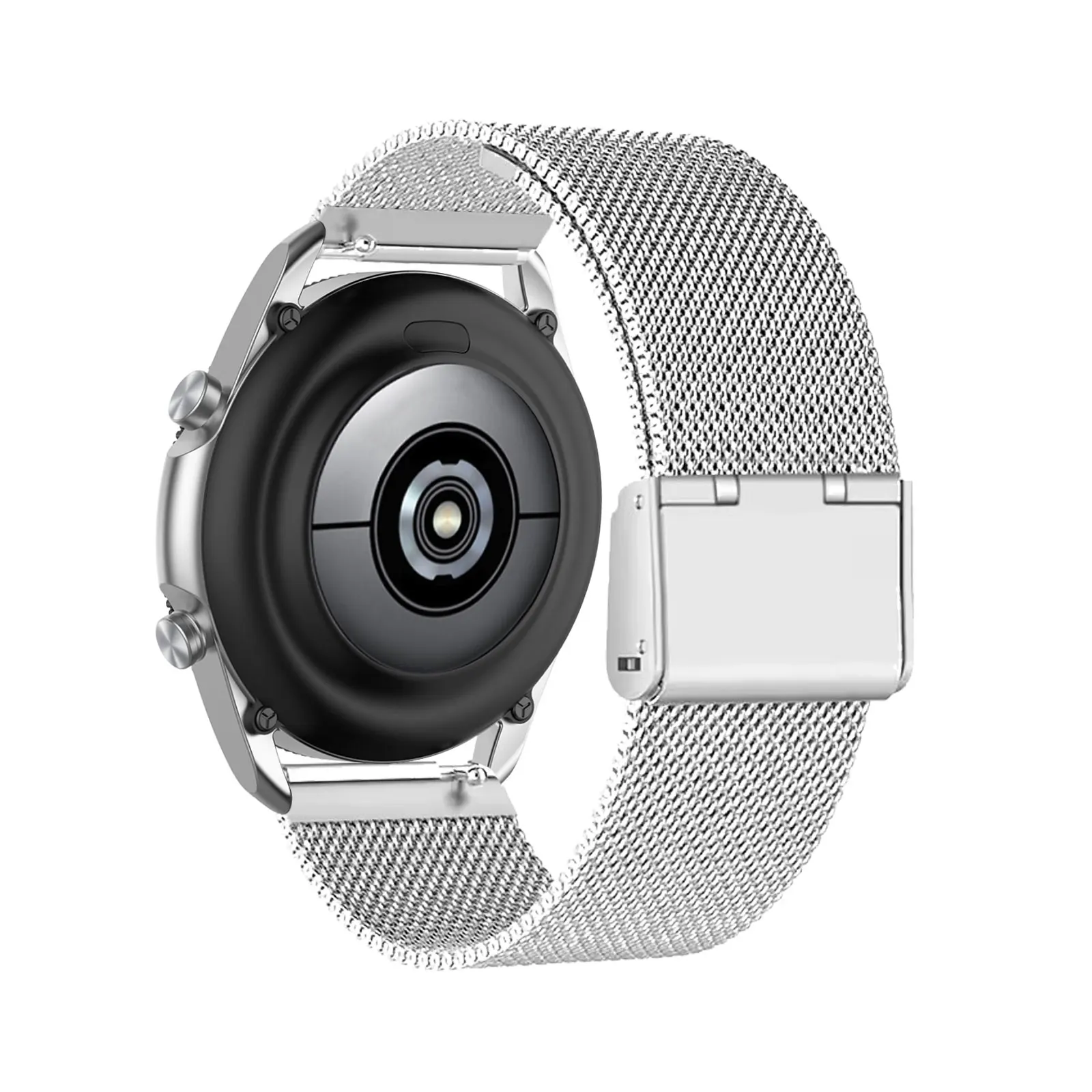 

Metal Bands for Samsung Galaxy Watch 3 45mm Band, Stainless Steel Mesh Breathable Strap