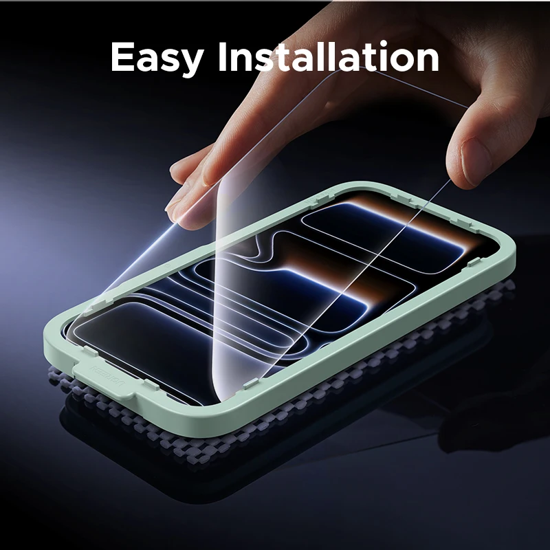 UGREEN 2-pack tempered glass screen protectors, compatible with iPhone 17/16/15/14/13, HD clarity protection 6