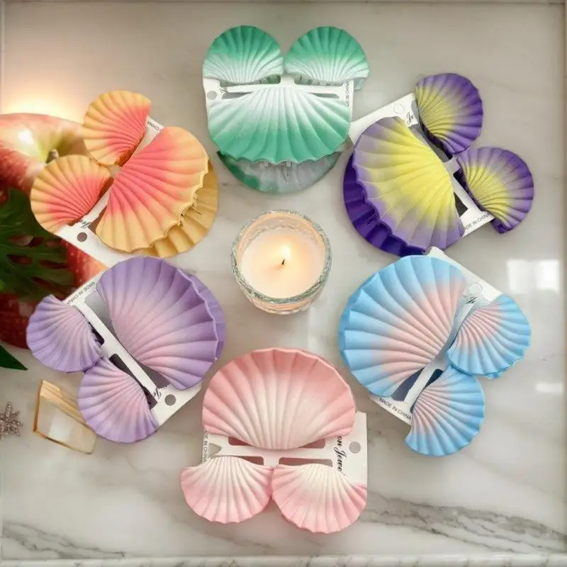 3 قطعة حالمة التدرج قذيفة مشبك شعر 10 سنتيمتر مخلب كبير مقاطع الصيف العصرية مقاطع الشعر للنساء الفتيات إكسسوارات الشعر