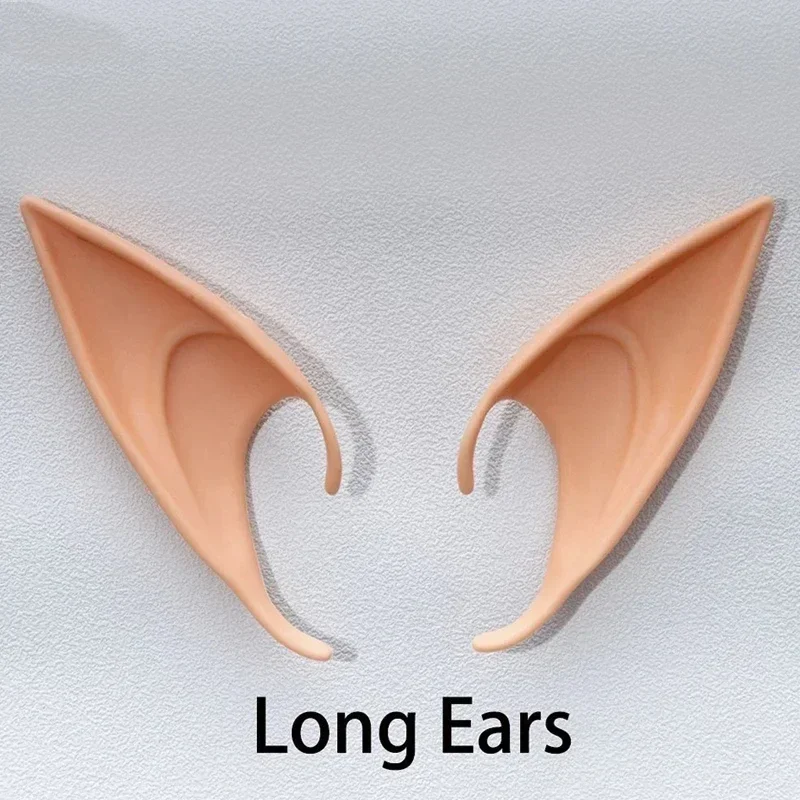 Latex Reiki Elf หูฮาโลวีนคอสเพลย์ปลอมหู Props Fairy Angel Dress Up นุ่มไม่เป็นอันตรายจําลอง Christmas Party Decor