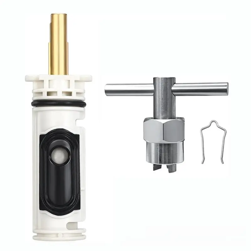 ABKY-For 1222 For Shower System Replacement Cartridge 11653& Handle Adapter Kit-Scald Guard With Removal Tool