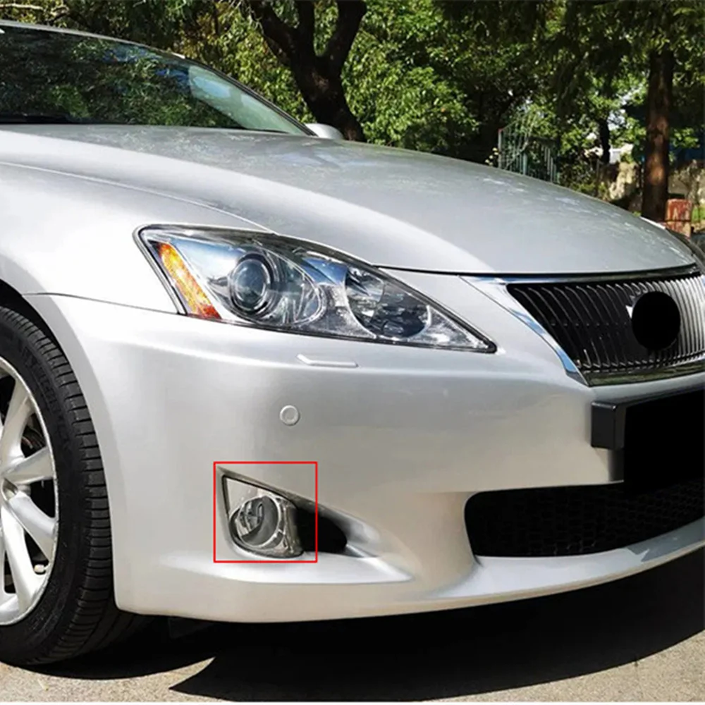 2pcs Fog Lights w/Bulbs Clear Lens For Lexus IS250 IS350 2006-2010