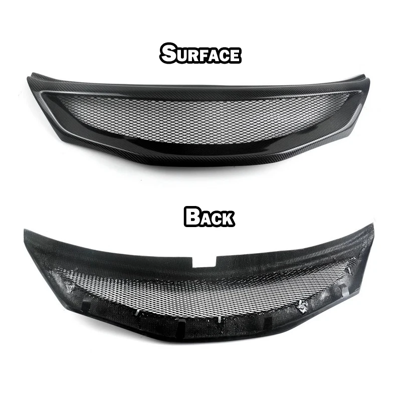 Real Carbon Fiber Front Bumper Grille Air Intake Grill For Subaru Impreza 10th 2.0R 2.5T WRX STI 2007 2008 2009 2010 Car Styling