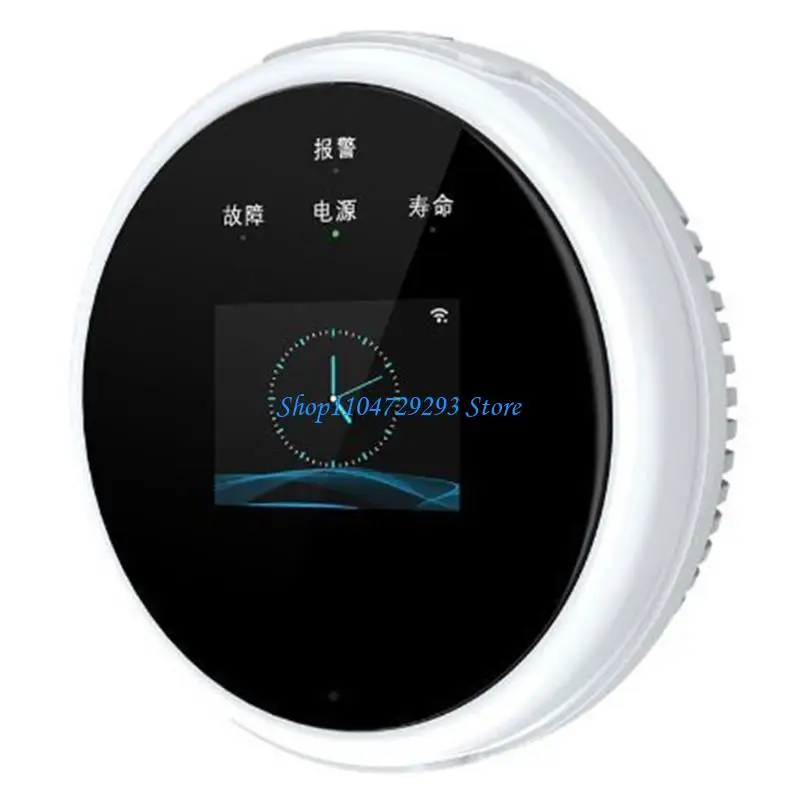 Y2GD WiFi Gas Sniffer Household Natural Gas Methane Leak Detector with Time Display Voice Warning LPG Detector for Home