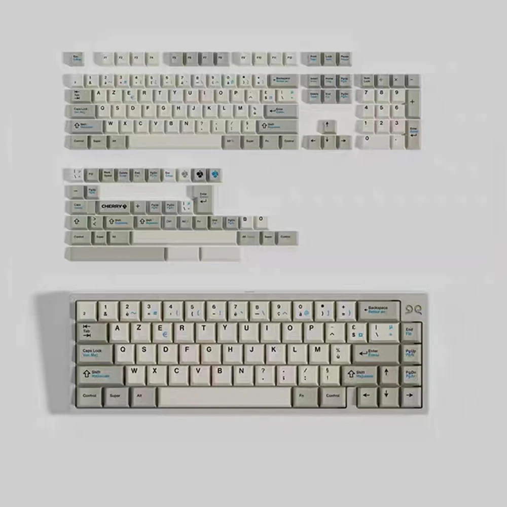 U9 l9 retro personalizado teclado keycaps pbt sublimação térmica cereja perfil chave bonés francês japonês raiz divisão espaço