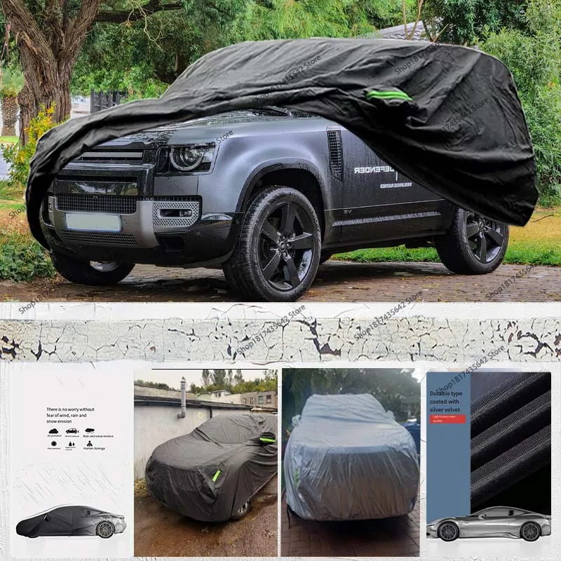 

Для Land Rover Defender 90 2020-2024 автомобильный чехол водонепроницаемый всепогодный уличный анти-УФ-защита от солнца и дождя полное покрытие