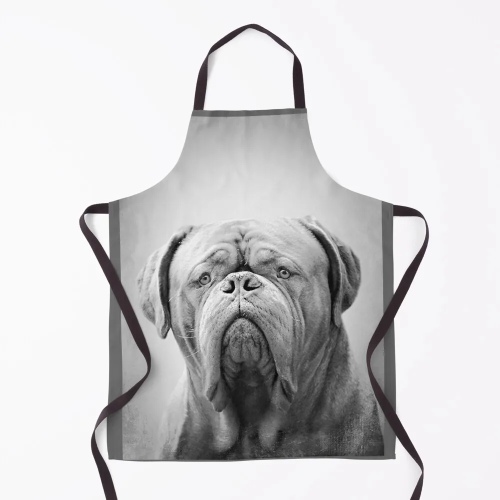 

Dogue Bordeaux dog - BW Vintage - D30 Apron esthetician kitchen clothes Apron