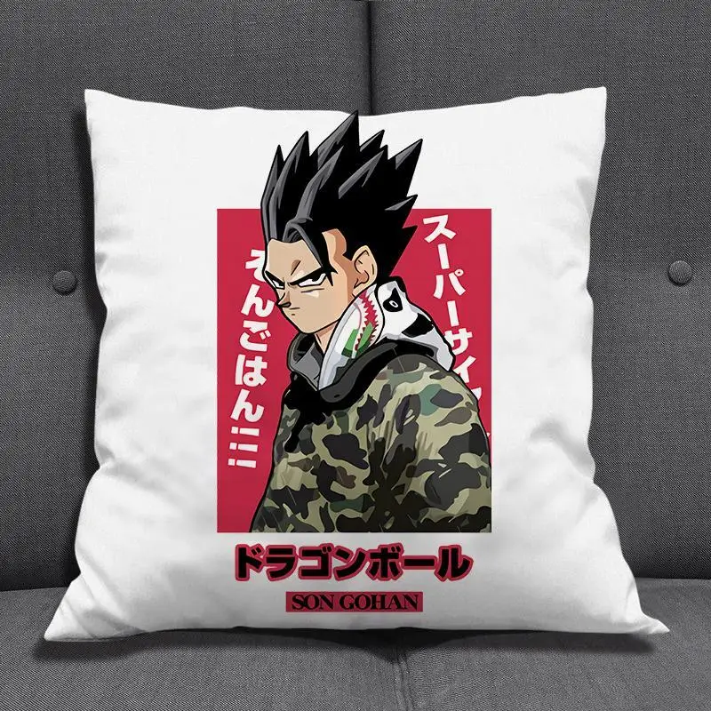 Dragon Ball New Pillow Lumbar Pillow Living Room Sofa Cushion Cartoon Animation Character Pillow Son Goku Gogeta Holiday Gift