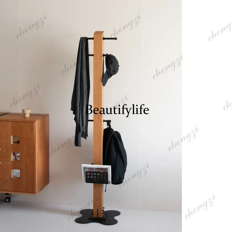 Living room, bedroom, growing coat rack, cherry wood tree-shaped bracket, floor variety