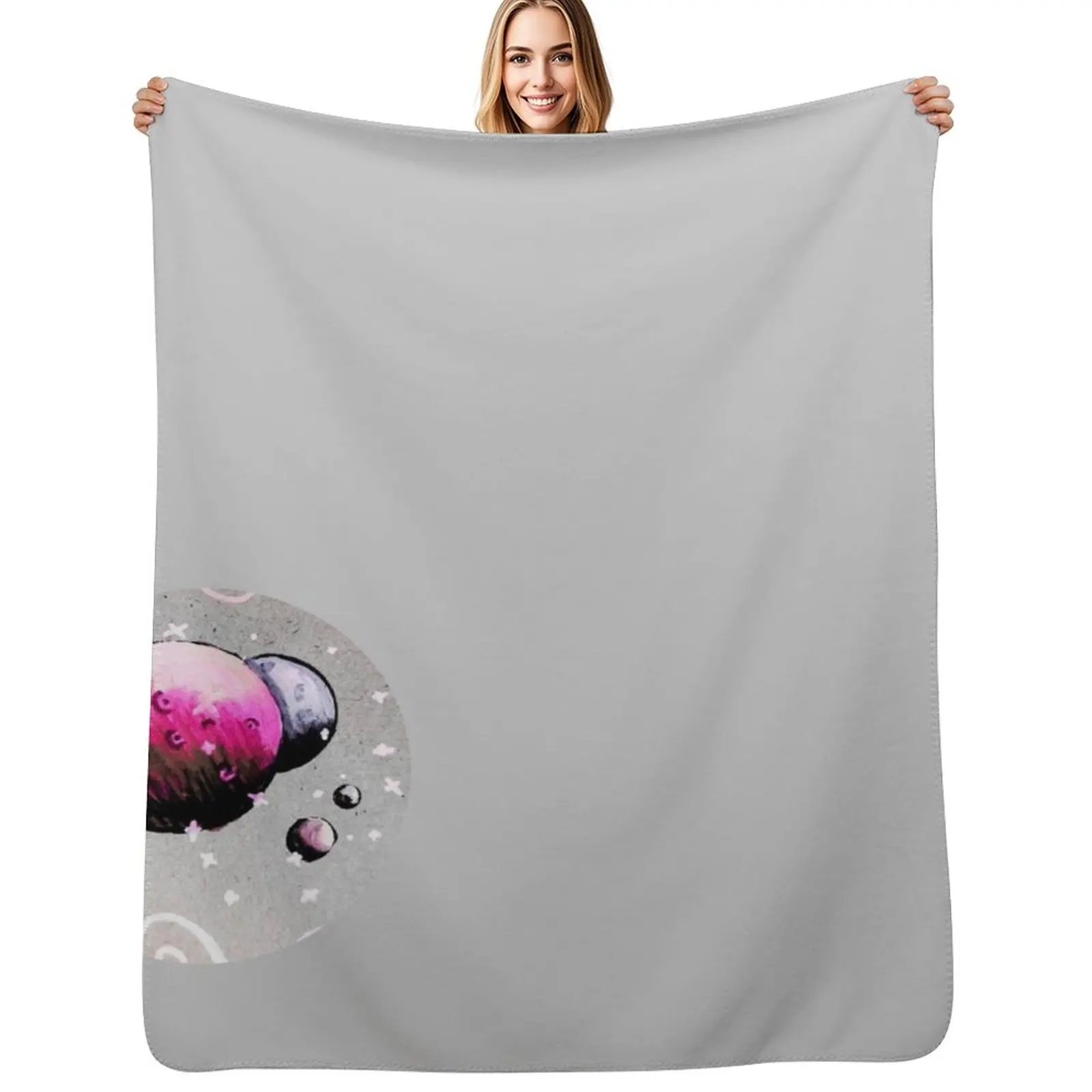 Pink Planets Throw Blanket Decoratives Hairys Giant Sofa blankets and throws valentine gift ideas Soft Big Blankets