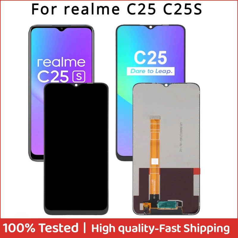 

6.5" IPS For Realme C25 RMX3193 RMX3191 C25S RMX3195 RMX3197 LCD Dispaly Touch Digitizer Screen Assembly