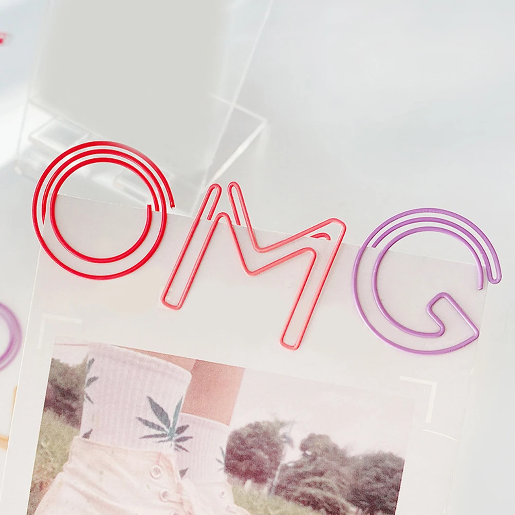 

26Pcs Colorful Alphabet Paperclip Bookmarks Decorative Clips for Office School Supplies Document Organizers Fun Stationery