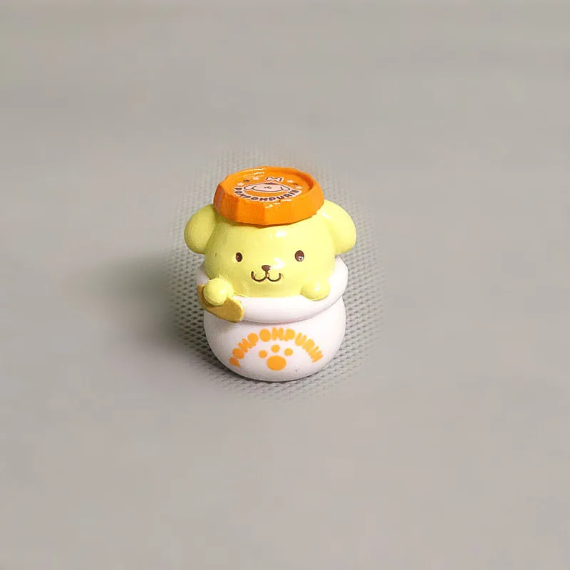 8 pçs kawaii loja de doces cinnamoroll kuromi hangyodon pompompurin figura de ação boneca brinquedos desktop decoração do carro presentes colecionáveis