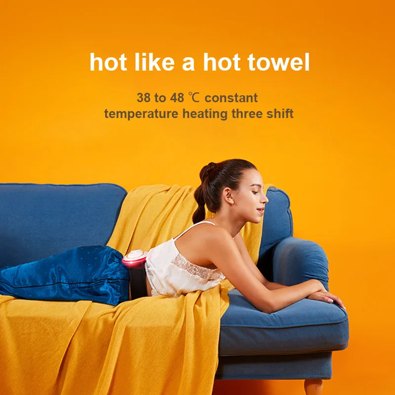 الجسم مدلك الخصر USB قوة المنزل قطني المعدة التدفئة الديدان تدليك تخفيف آلام الحيض قصر دافئ حزام الخصر البطن #3