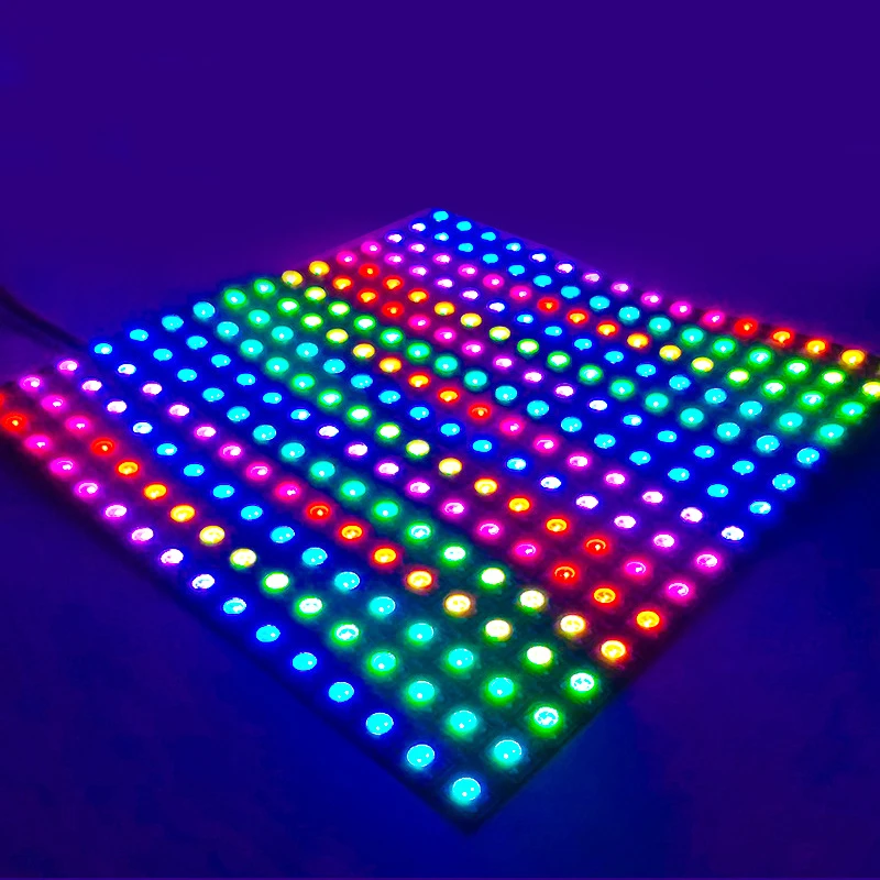 rgb led digital flexivel individualmente enderecavel painel de luz 8x8 16x16 8x32 pixel matriz tela dc5v ws2812b ws2812 01