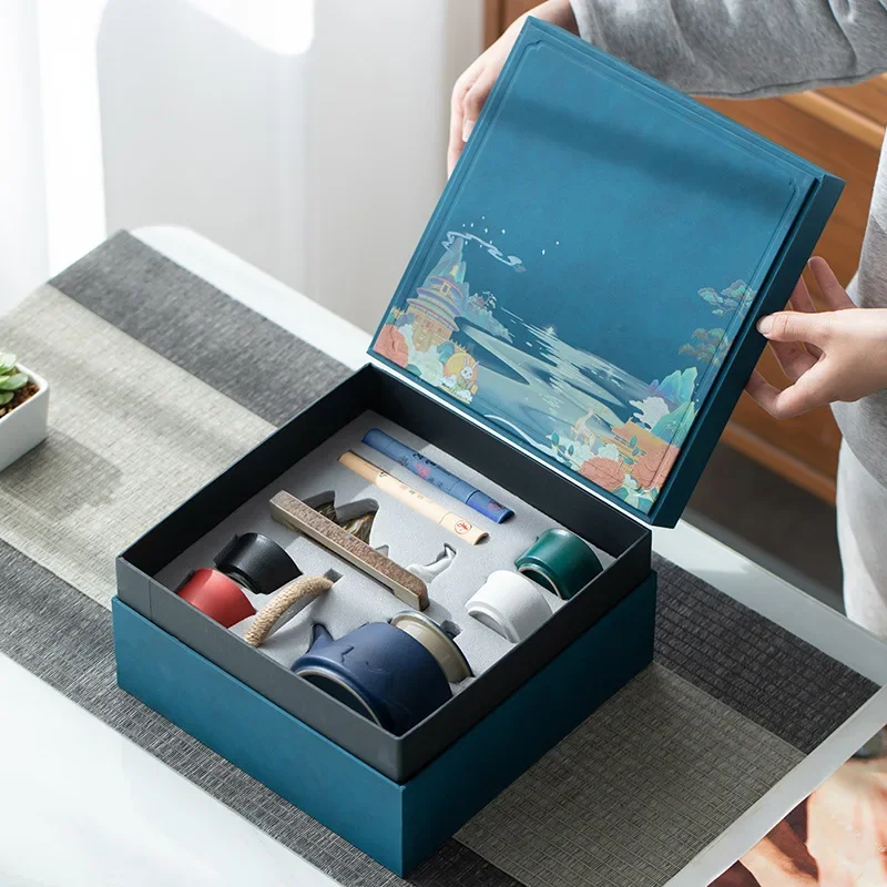 Holiday gift ceramic set merchandise souvenir real estate