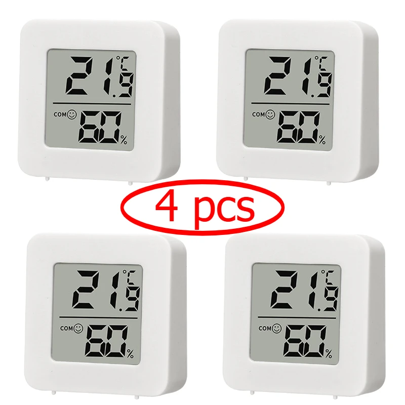 

4 шт., цифровой термометр, гигрометр, домашний мини-температурный ЖК-электронный монитор, гигрометр, уличная комната для детей