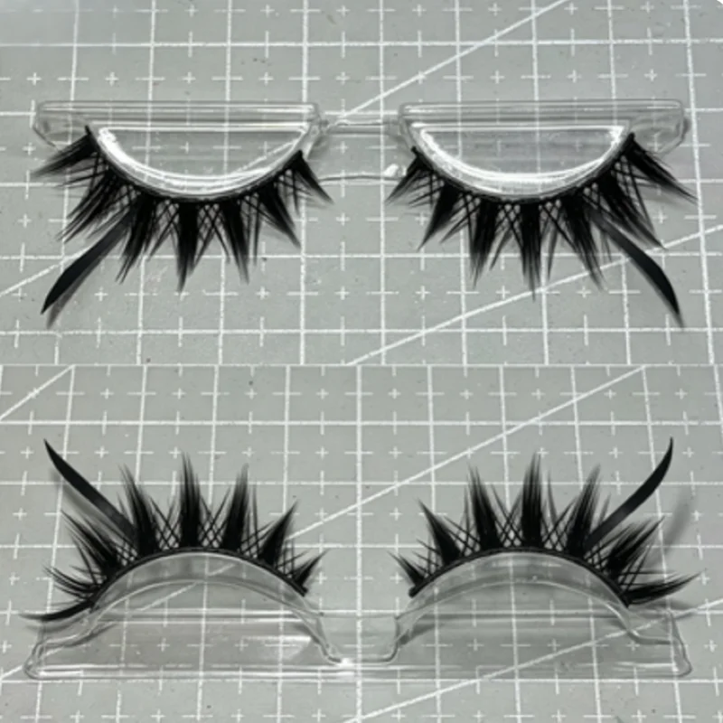 Cosplay Anime Black False Eyelashes Role-Playing Makeup Imitation Stage Performance Cute Eyelashes Extension Eyelash Makeup Tool