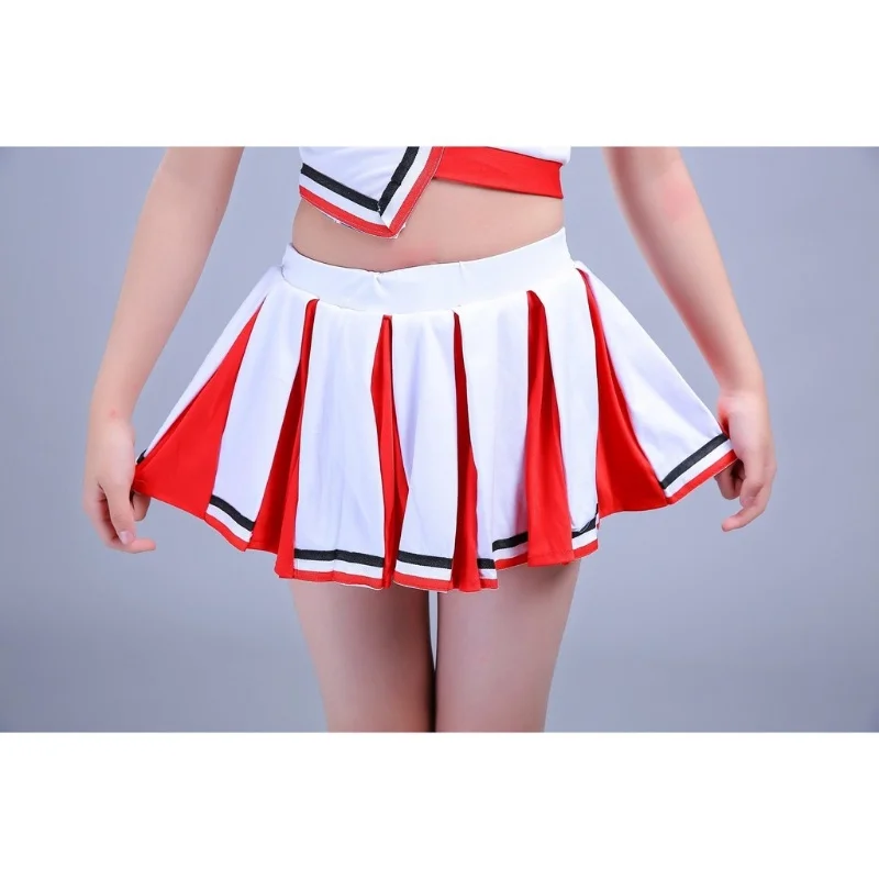 Ragazze Cheerleader uniforme Costume bambini adulti ragazzi e ragazze scuola aerobica sport squadra attività vestito Costume