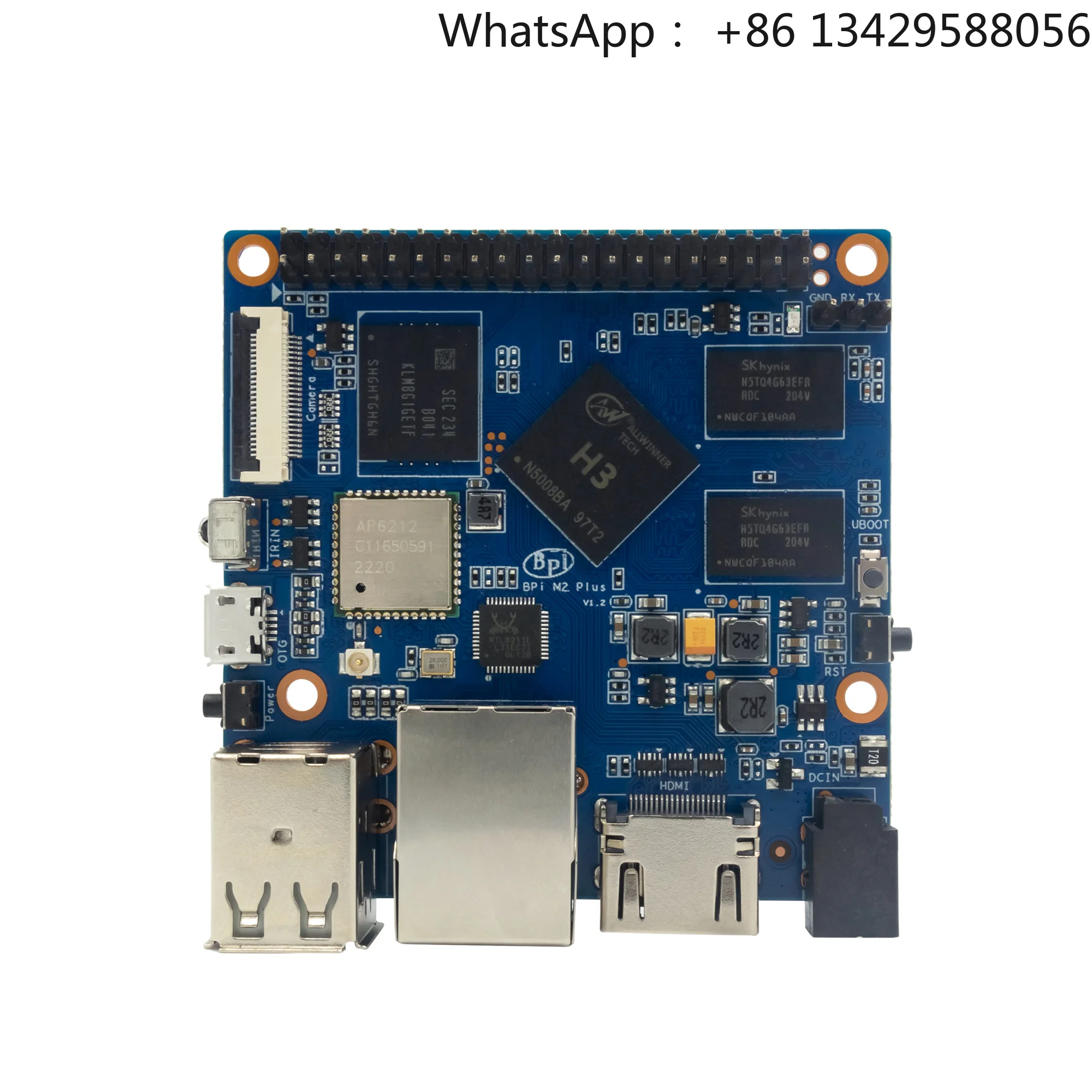 Banana Pi BPI-M2+ With Case Power Allwinner H3 Quad-core 1.2ghz Cortex-a7 1gb Ddr3 8gb Emmc With Wifi Bt4.0 Run Android 7 Linux