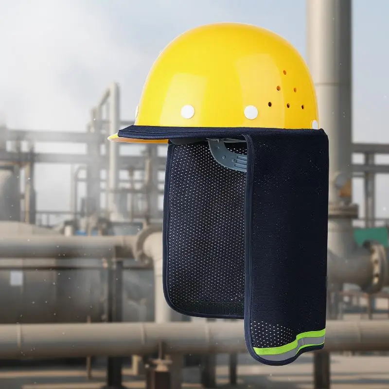 Safety Helmet Sunshade Hat Anti-UV Breathable Wide Brimmed Cap for Construction Site Logging Workers view 5