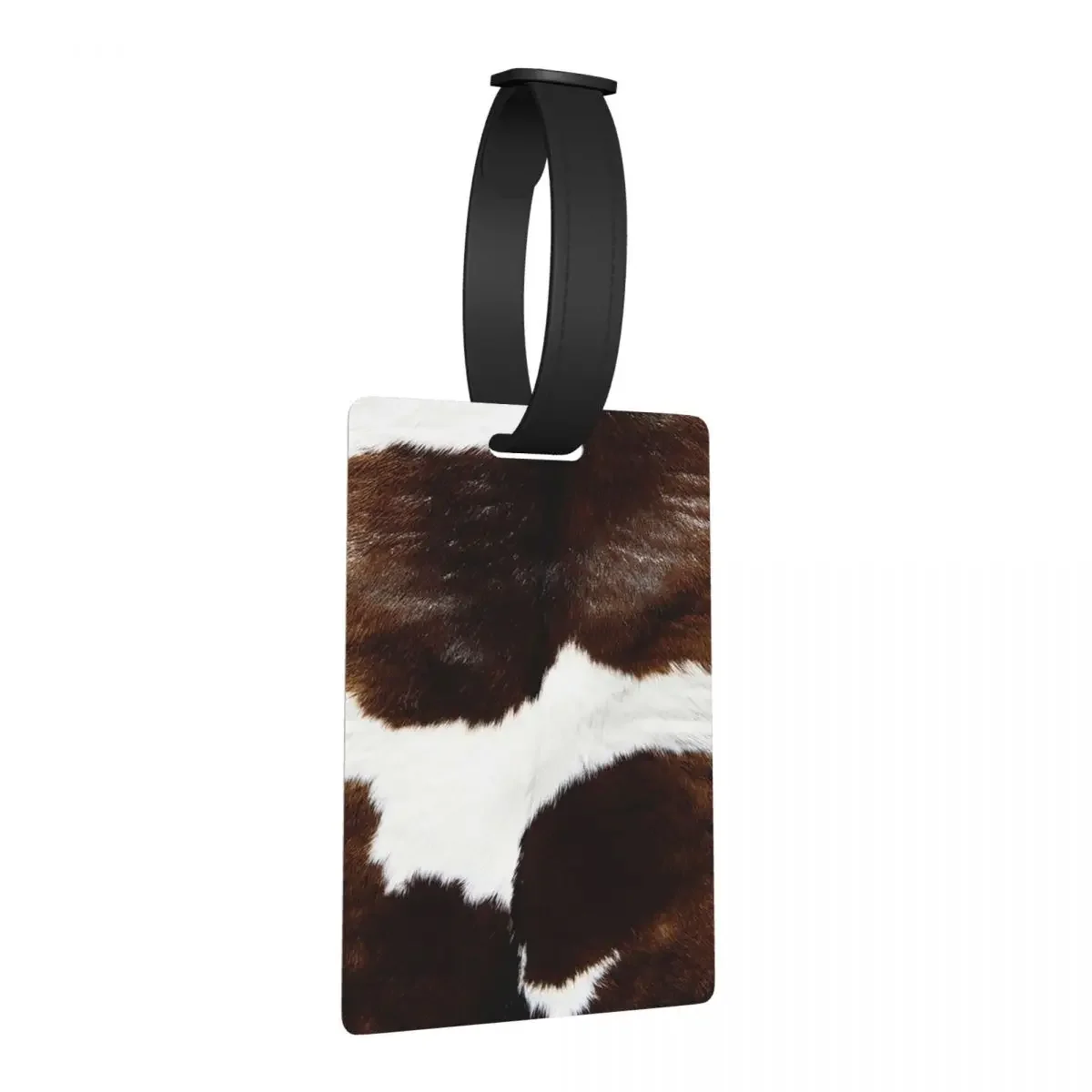 

Rustic Ranch Cow Print Luggage Tags Suitcase Accessories Travel Fashion Baggage Boarding Tag Label Holder ID Name Address
