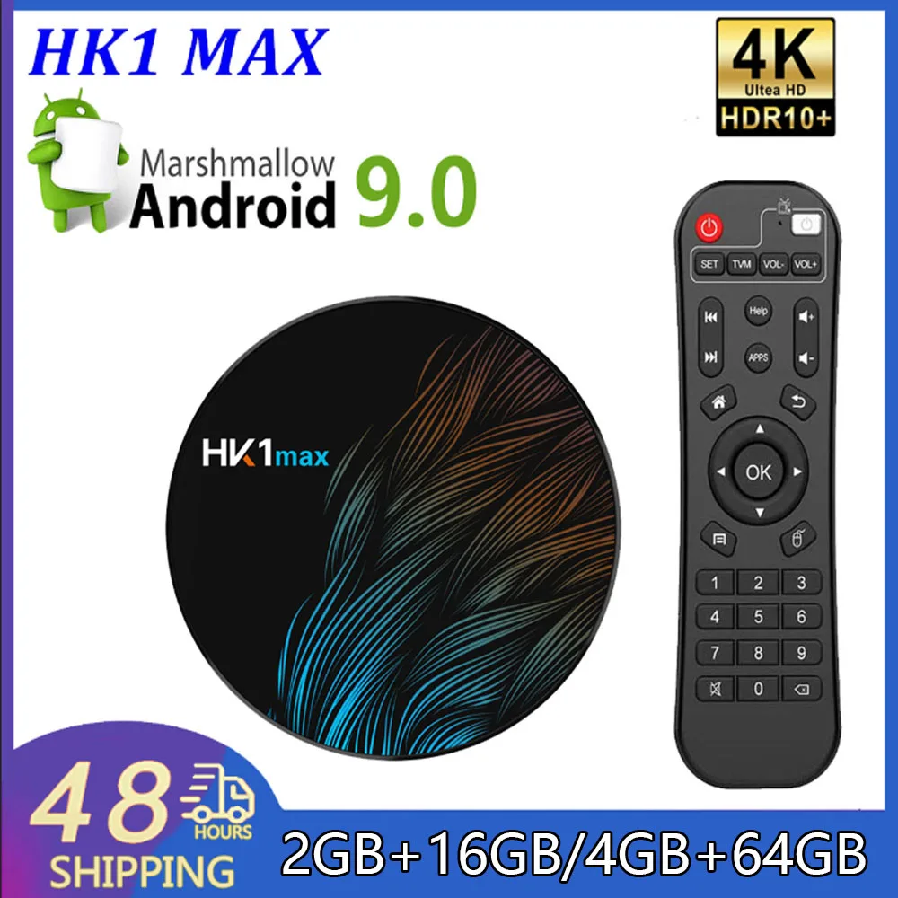 

HK1 Max Smart TV Box RK3318 Quad Core Android 10.0 2.4G&5G WiFi BT4.0 LAN 100M HK1 MAX Smart Set Top Box Media Player