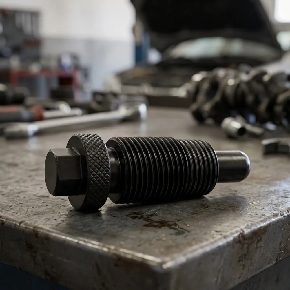 Engine Crankshaft Lock Tool Designed for Timing Belt Crankshaft Immobilization and Front End Engine Assembly Tasks