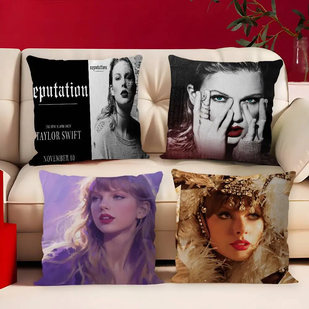Hot Singer T-Taylor S-Swift Pillow Gifts Home Office Furnishings Bedroom Sofa Car Cushion Cover case 45x45cm