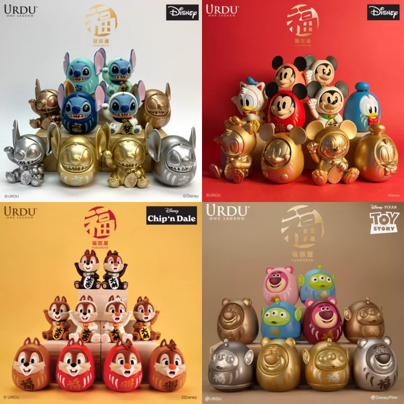 

Urdu Disney Stitch Микки Чип и Дейл серии слепая коробка Lucky Stitch фигурка модные игрушки Коллекционные декоративные украшения подарки