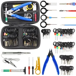 Kit de extracción de terminales de coche, arnés de cables de cableado eléctrico, conector de engarzado, Extractor de pines, herramientas manuales de reparación, juego de ganchos de selección