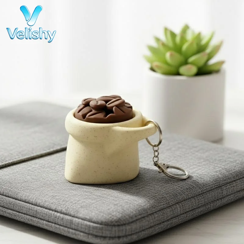 3D Printed Coffee Beans Amusing Stress-relieving Clicker Toy for Both Office and Home Settings