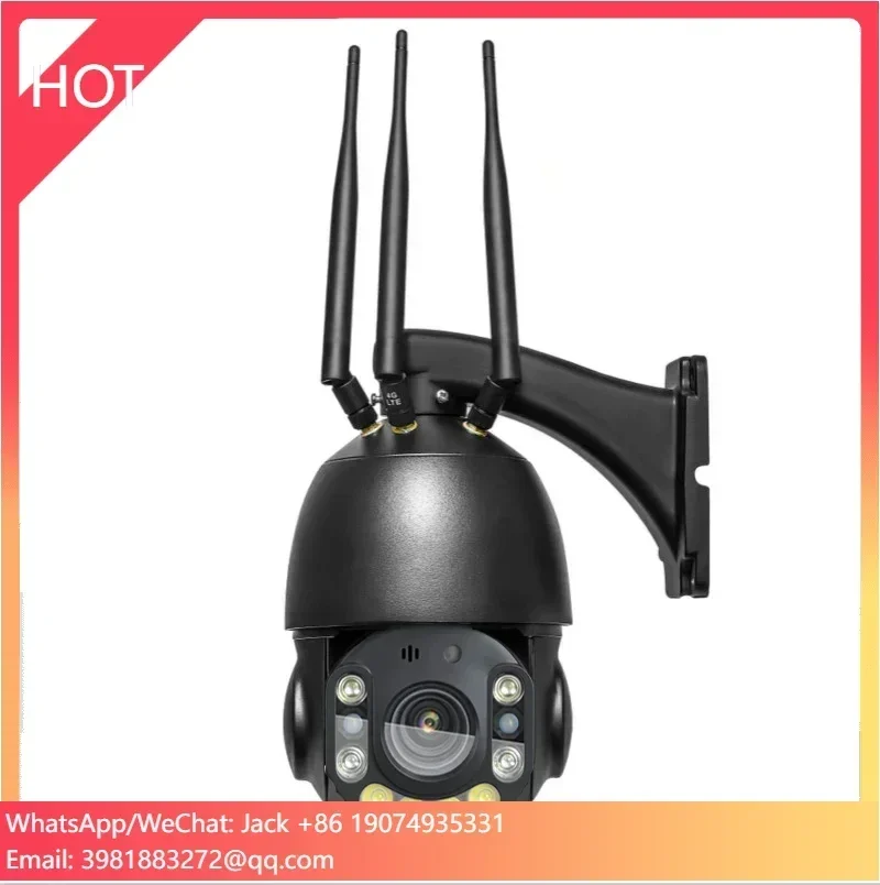 Telecamera IP PTZ 4G con zoom 30X Telecamera esterna CamHi 4K 8MP Monitoraggio umanoide Audio Telecamera CCTV Speed Dome senza fili notturna a colori