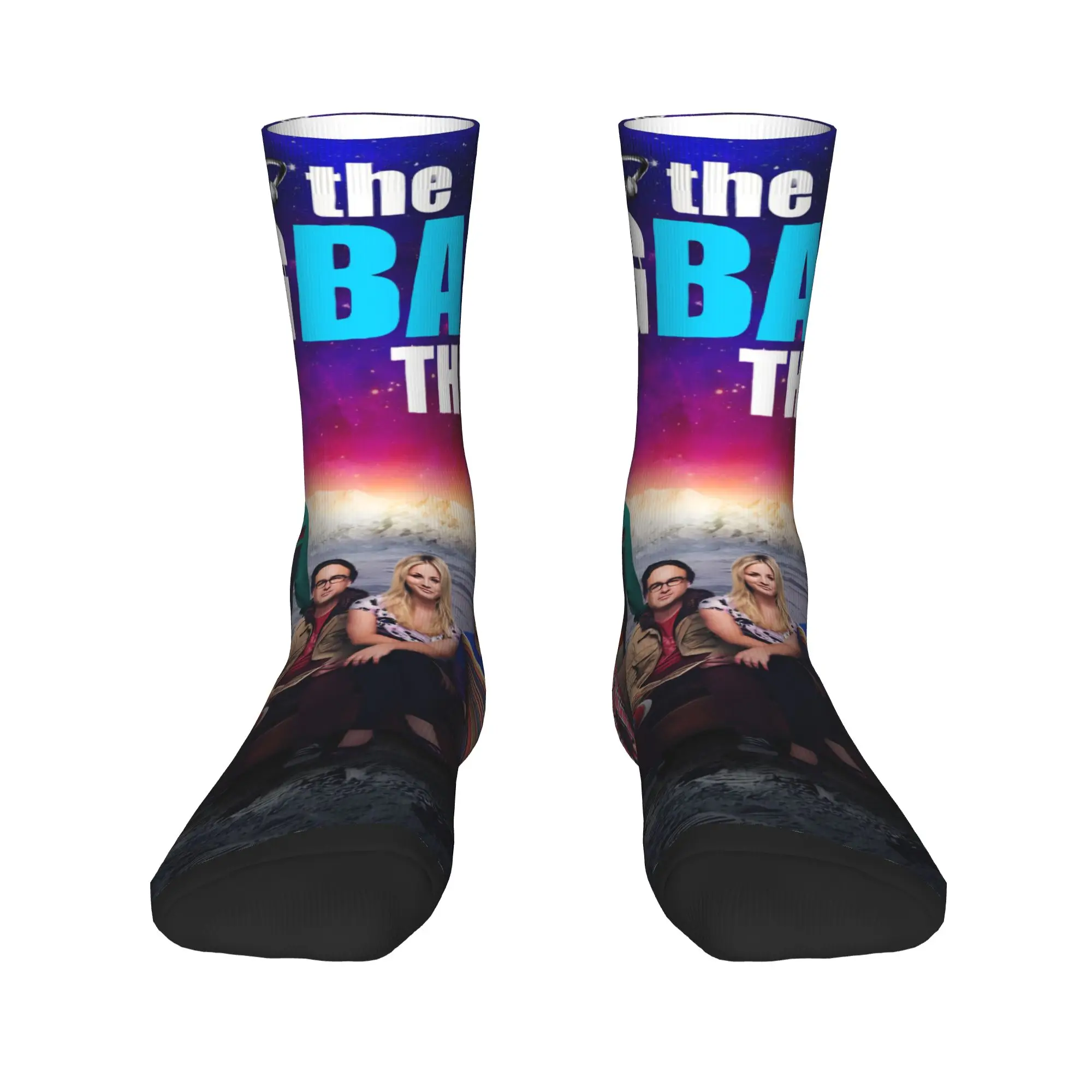 جوارب نظرية الانفجار الكبير الجوارب الحديثة الرجال الجوارب الناعمة الدافئة الشتاء في الهواء الطلق المطبوعة عدم الانزلاق الجوارب هدية