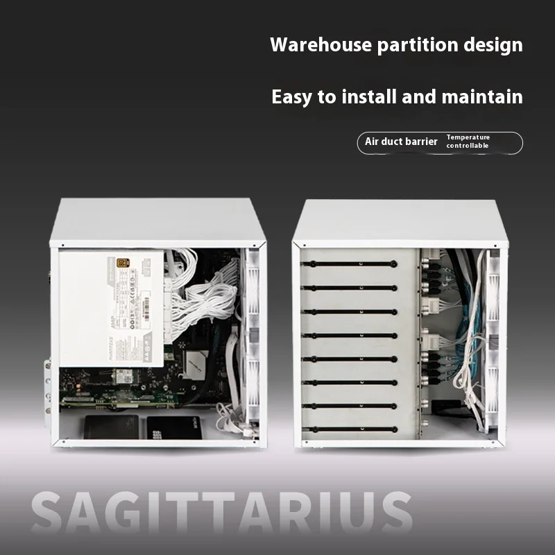 Sagittarius 8-Bay NAS Chassis with Backplane Case ATX Power Supply