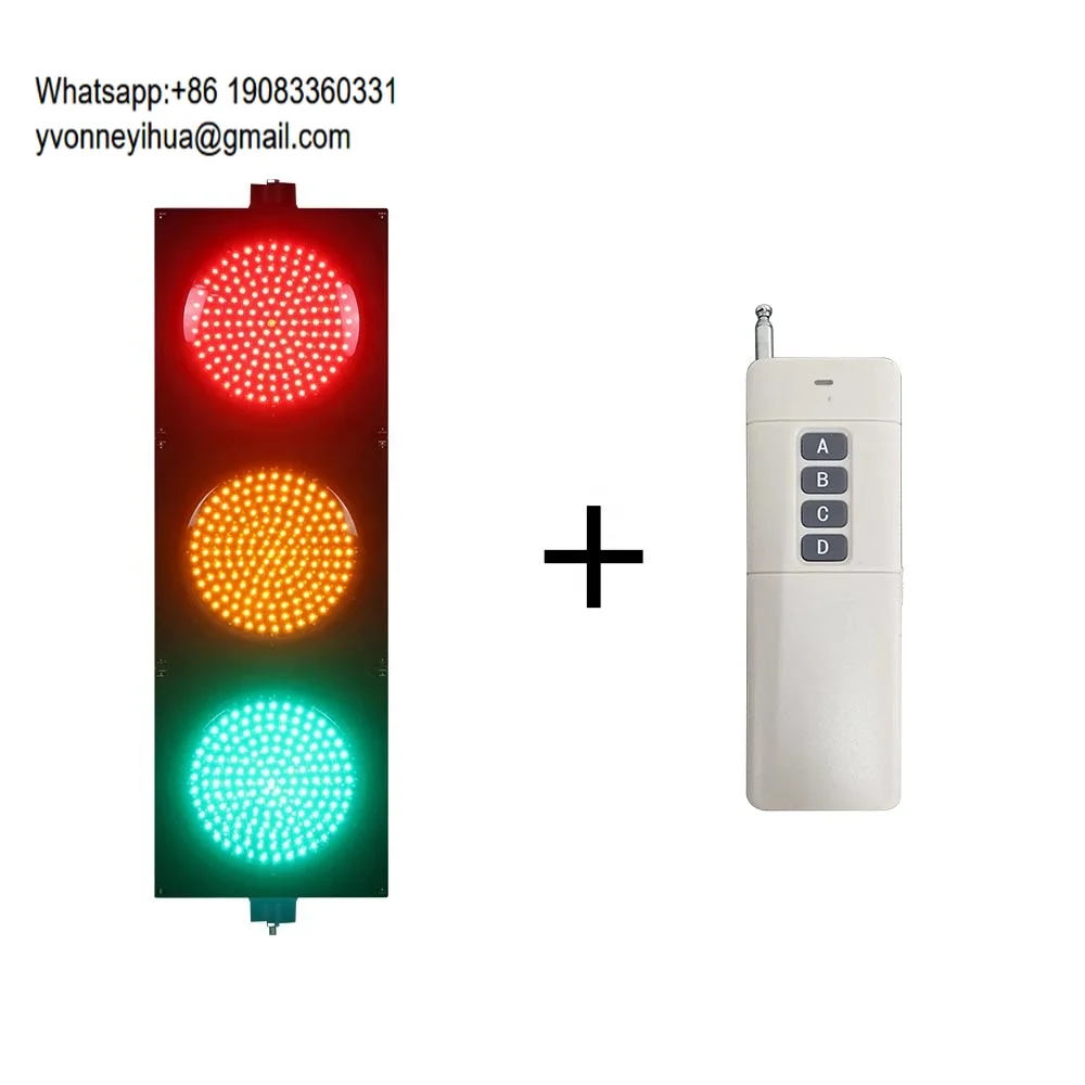 Shenzhen Manufacturer 200mm Led 3 Aspects Remote Control Traffic Light