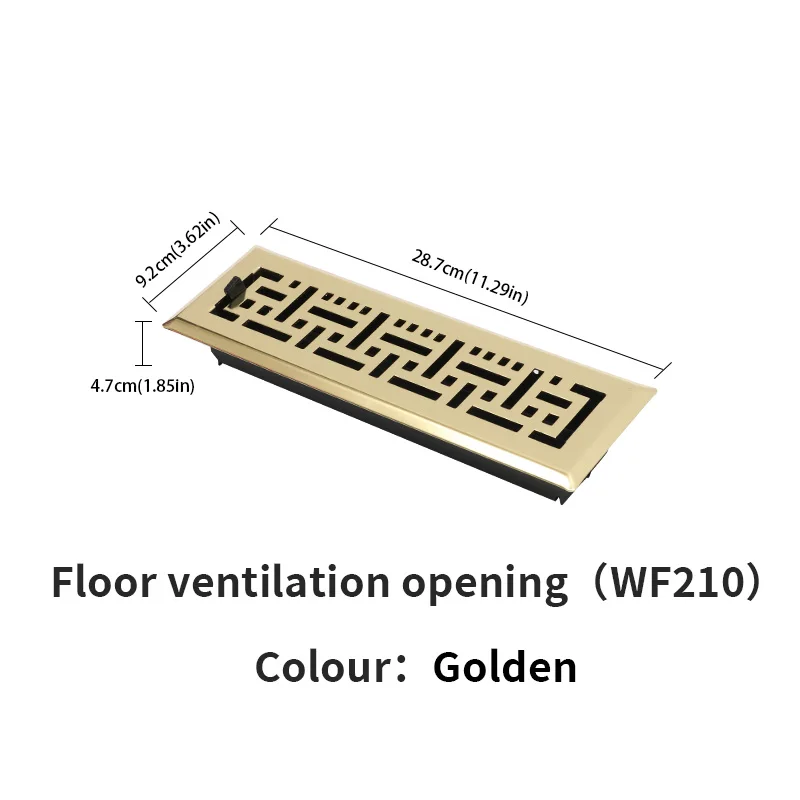 Adjustable Airflow Floor Vent Grille Cover for Bedrooms Living Rooms Offices - Home Environment Compatible Floor Vent - view 6