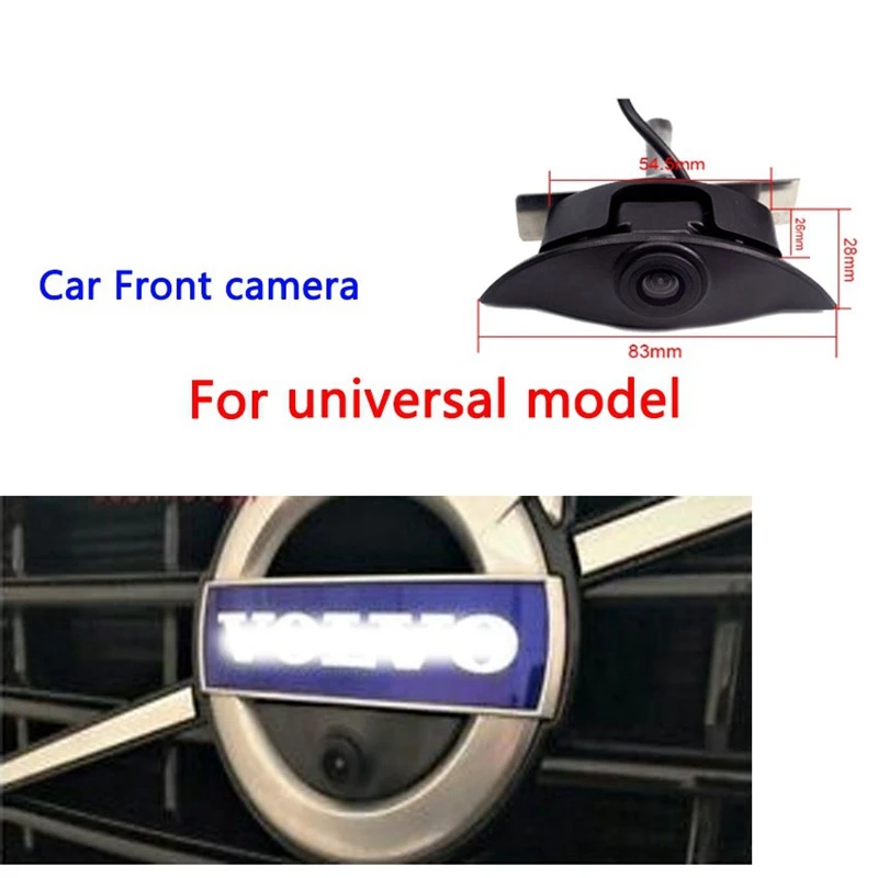 Car Logo Front View Camera Hd Night-Vision Parking Embedded Camera for Volvo S40 S80 XC60 XC90 S40 C70 V40 V50 V60 CNIM Hot