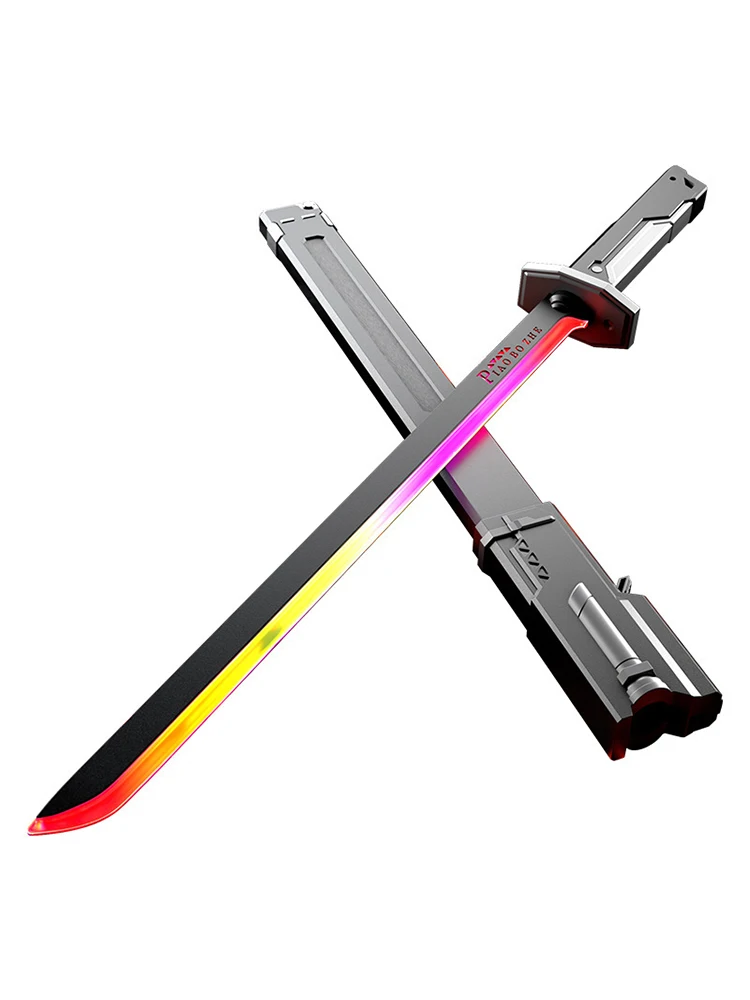Nieuw laserzwaard met rook Meerkleurig veranderende LED-verlichting Geluidseffecten Creatief speelgoed voor kinderen Volwassen Prop zwaard Cosplay Gift - afbeelding 2