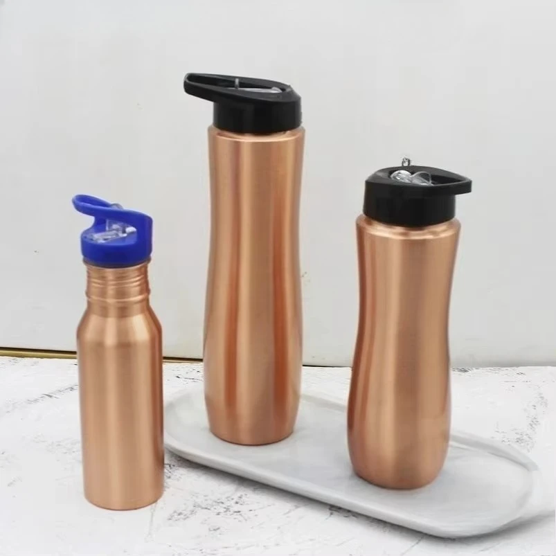 Handmade Pure/copper Water Bottle Outdoor Sports Yoga Pot Random Cold Water Cup