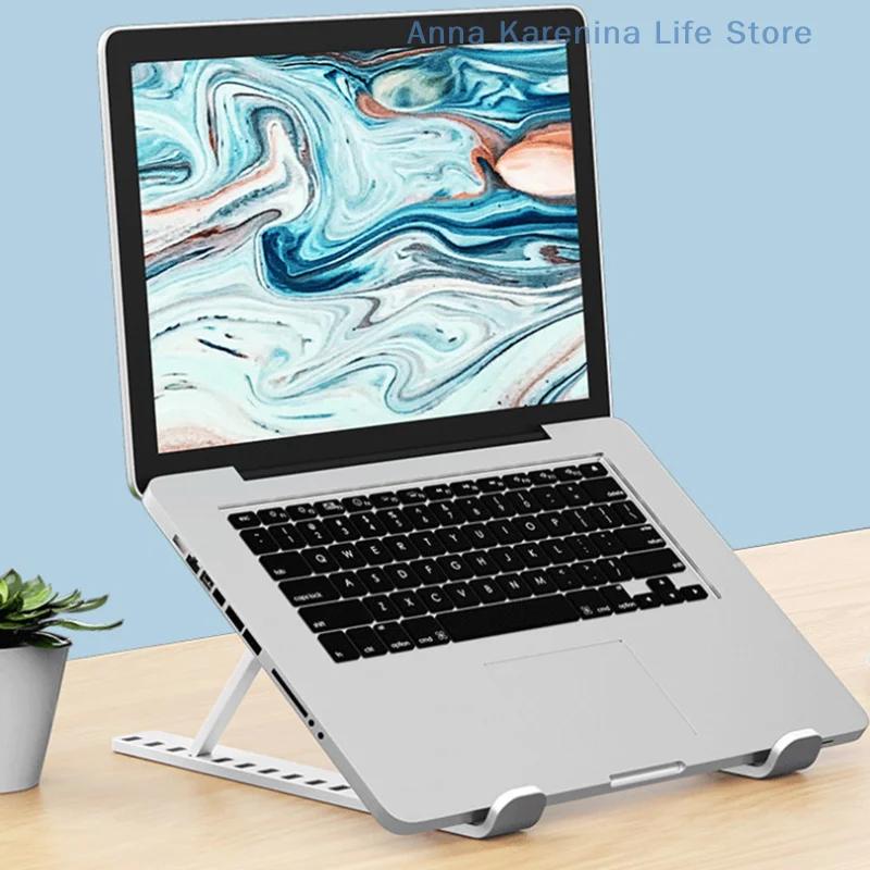 Laptop Stand Portable Notebook Holder Adjustable Foldable Ventilated Tablet