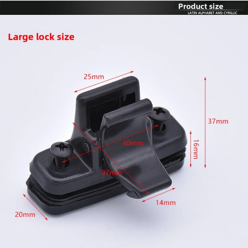 Electric tricycle accessories - sliding glass lock, glass latch, closed canopy vehicle, four-wheel vehicle glass lock