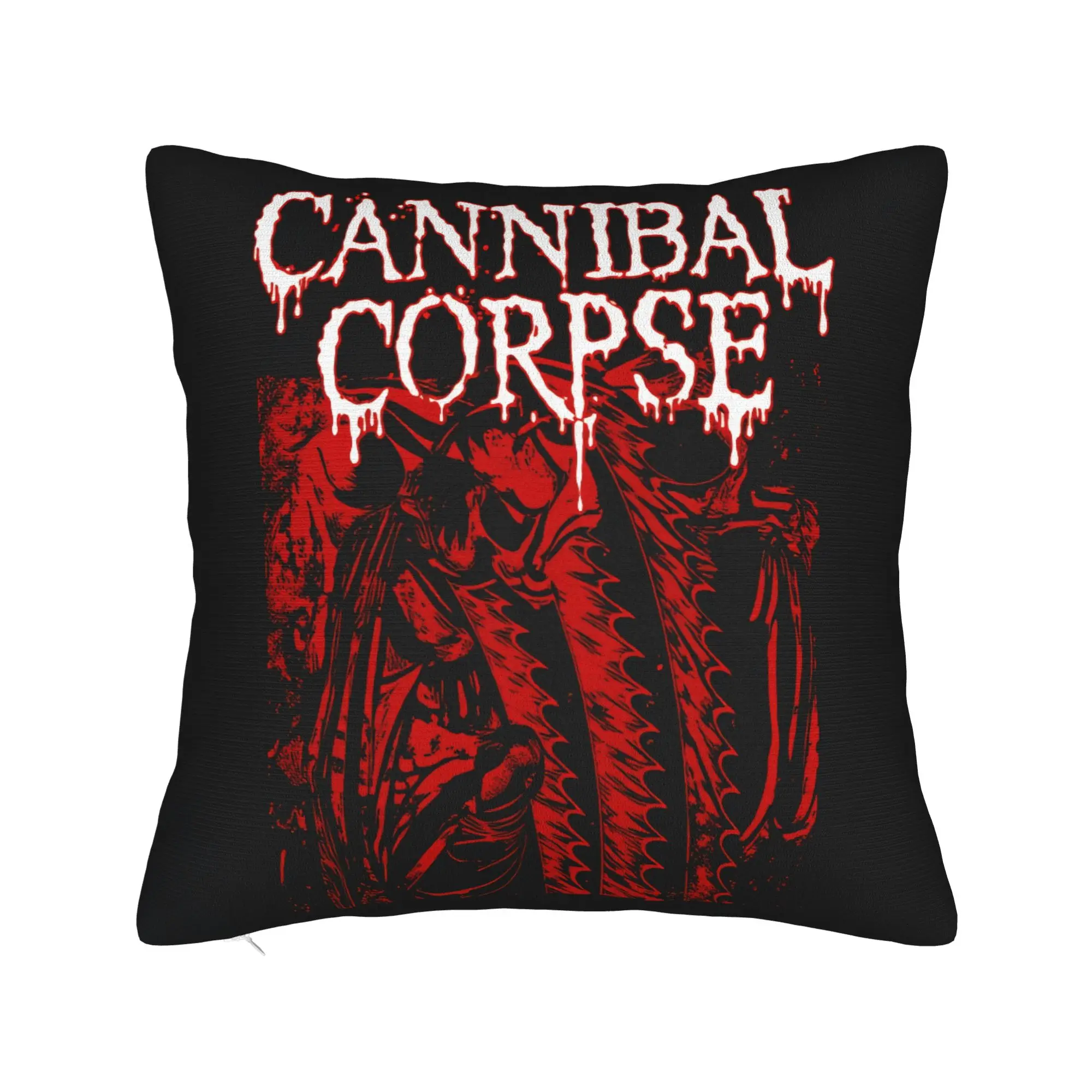 Pillow Case Death Metal Band Cannibal Corpse Soft  Pillow Cover For Sofa Home Decoration Retro Trendy Pillowcases