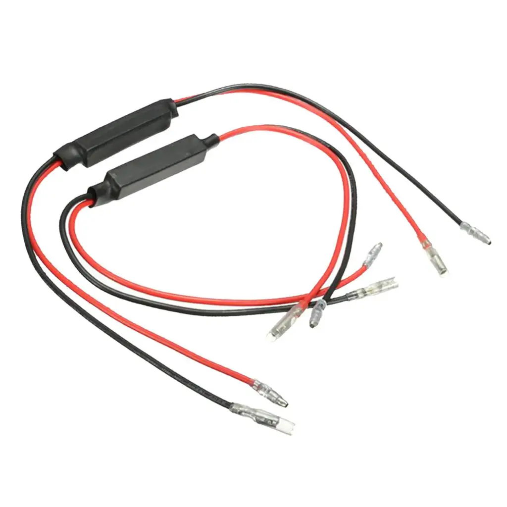 12 فولت دراجة نارية LED بدوره إشارة مؤشر المصباح الكهربي المتعري التتابع محول #1