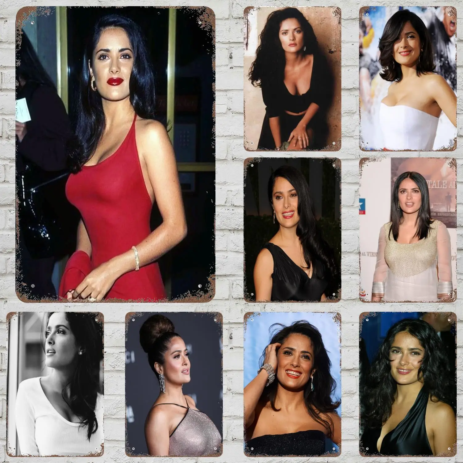 salma hayek Funny Bar Metal Sign, Retro Plaque, Vintage Sign, Alcohol Drinker, Pub, Club, Man Cave, Kitchen Wall Decoration